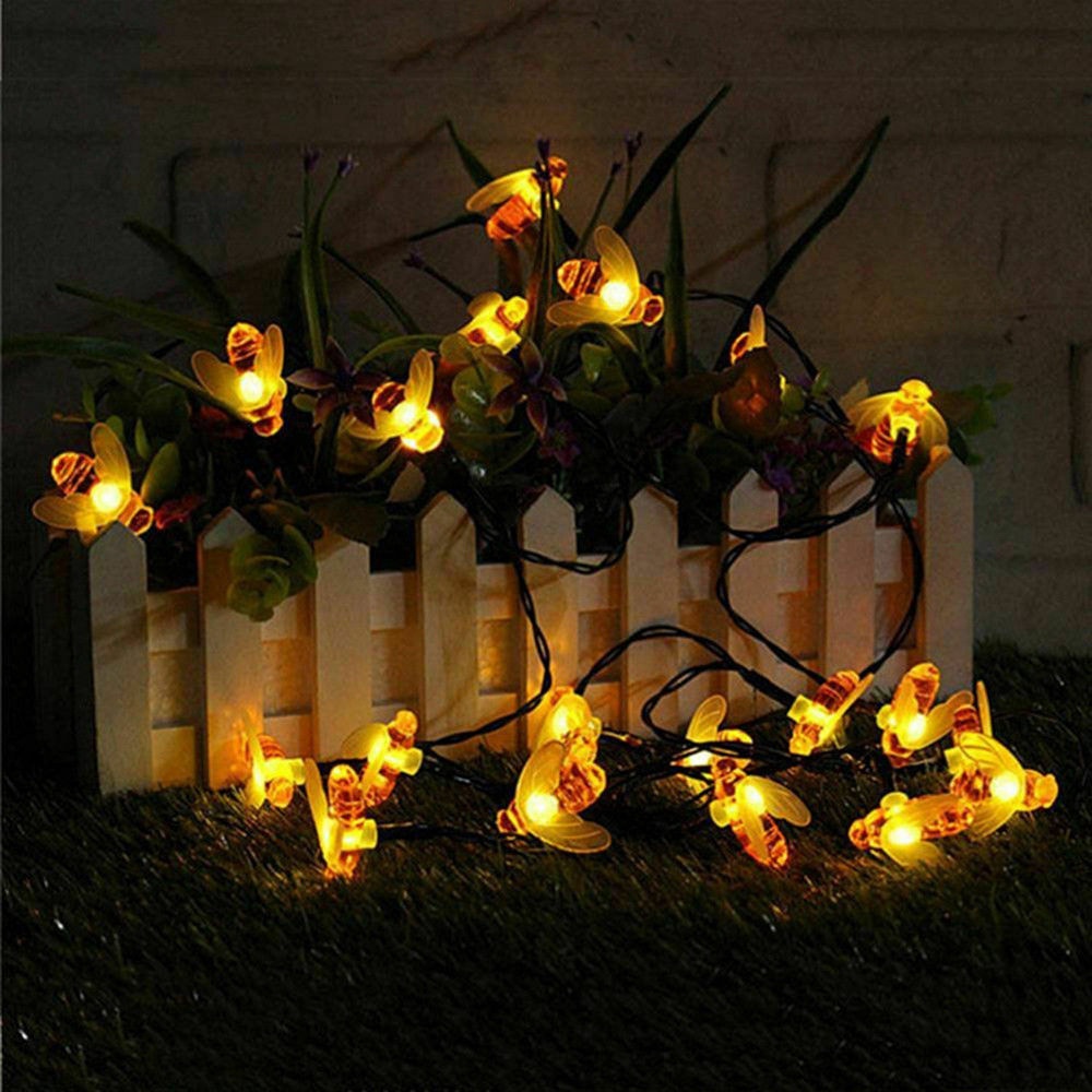 Đèn Trang Trí Sân Vườn Chống Thấm Nước Chạy Bằng Pin Hình Ong Mật