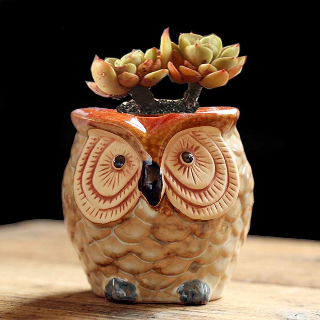 YIYU Chậu Cây Cảnh Bằng Gốm Sứ Dễ Thương Xinh Xắn