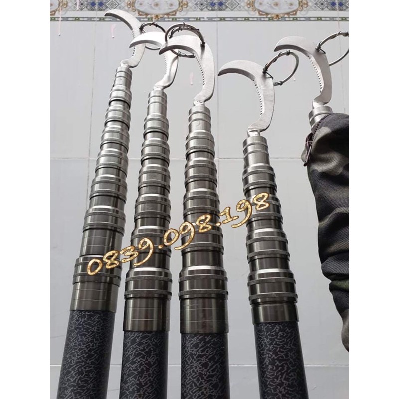 Sào Cảbon 5m Treo lồng chim cao cấp