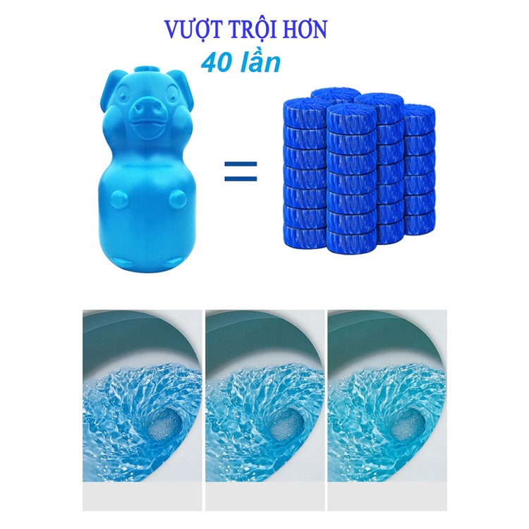 Lọ thả bồn cầu HQ LSM tẩy bồn cầu diệt khuẩn khử mùi cao cấp phiên bản mới nhất 4 hương thơm tự nhiên 180gram