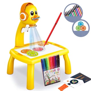 SALE !!! BÀN HỌC VẼ THÔNG MINH VỊT ĐEO NHẠC  LOẠI ĐẸP XỊN (SP001618 )