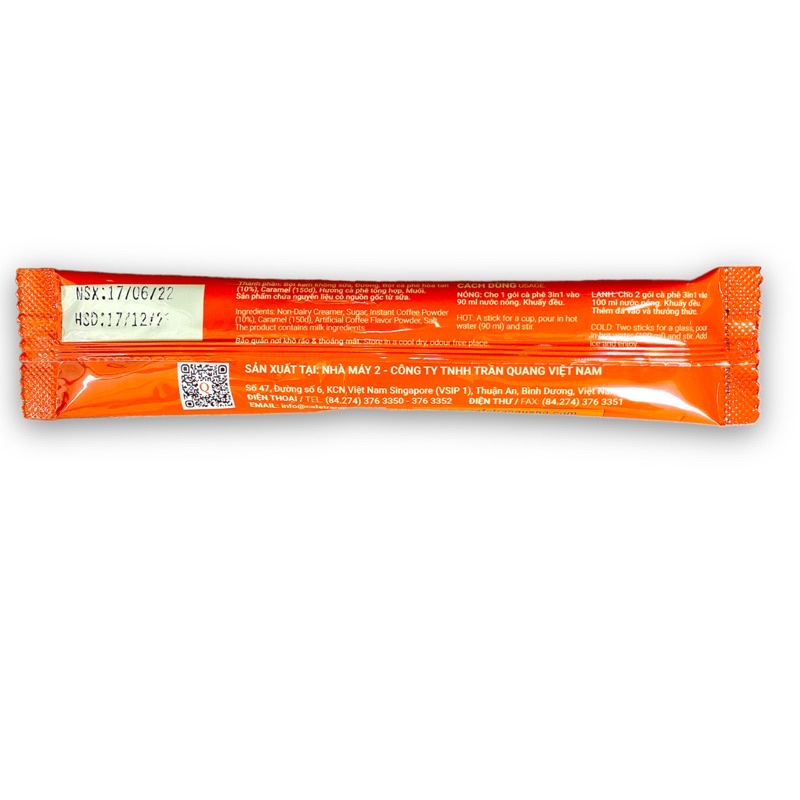 Combo 50 gói Cà phê sữa Q Good Morning Trần Quang vị truyền thống