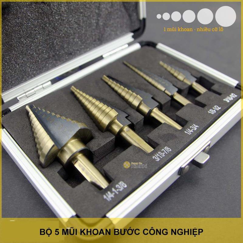 BỘ 3 MŨI KHOAN THÁP HSS COBAN M35