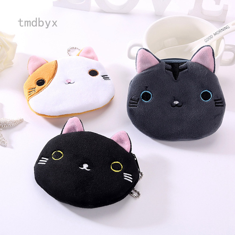 Tmdbyx Ví đựng tiền xu họa tiết hình mèo đáng yêu xinh xắn