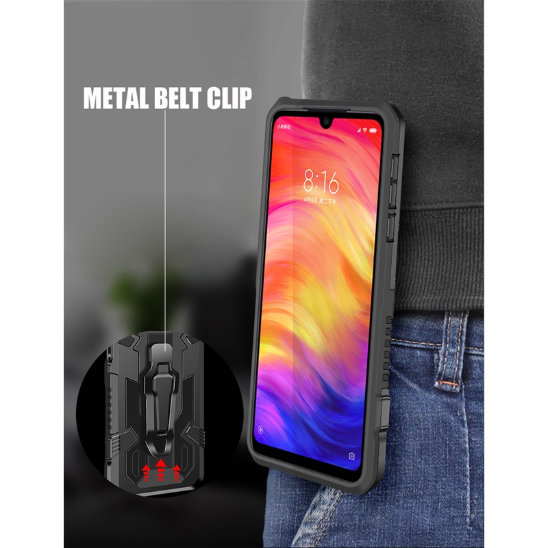 Ốp Điện Thoại Chống Sốc Có Thanh Đỡ Cho Xiaomi Redmi Note 12 10s 5G 7 6 5 Pro Redmi 9T Poco M3 Pro Poco X5 Pro