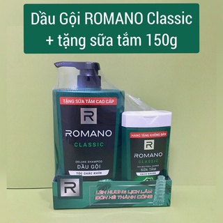 Dầu gội romano cho tóc chắc khỏe 650g+tặng