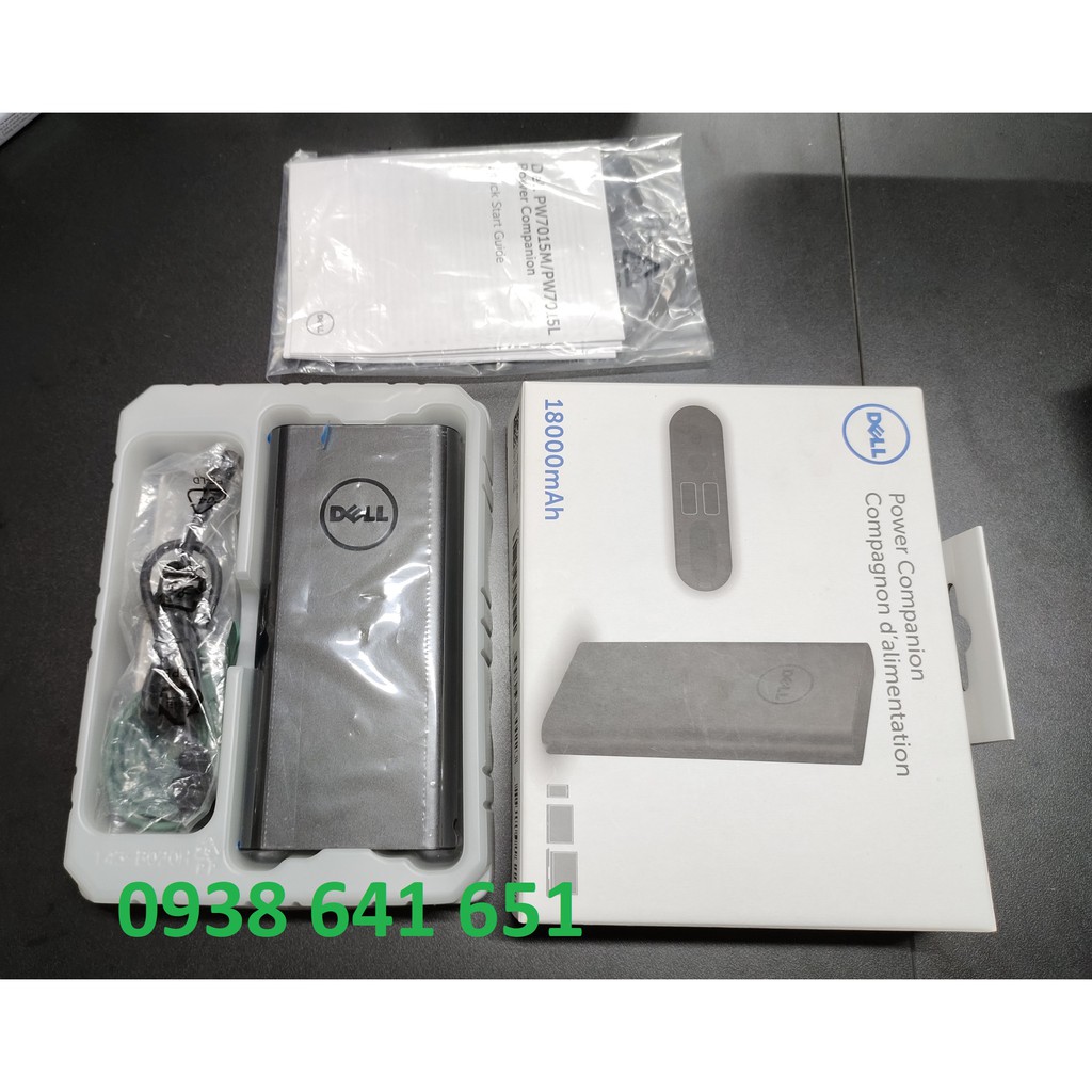 Pin sạc dự phòng laptop Dell Power Bank Plus  New 100%