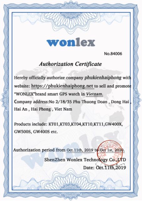 Đồng hồ định vị trẻ em nghe gọi video Wonlex KT11