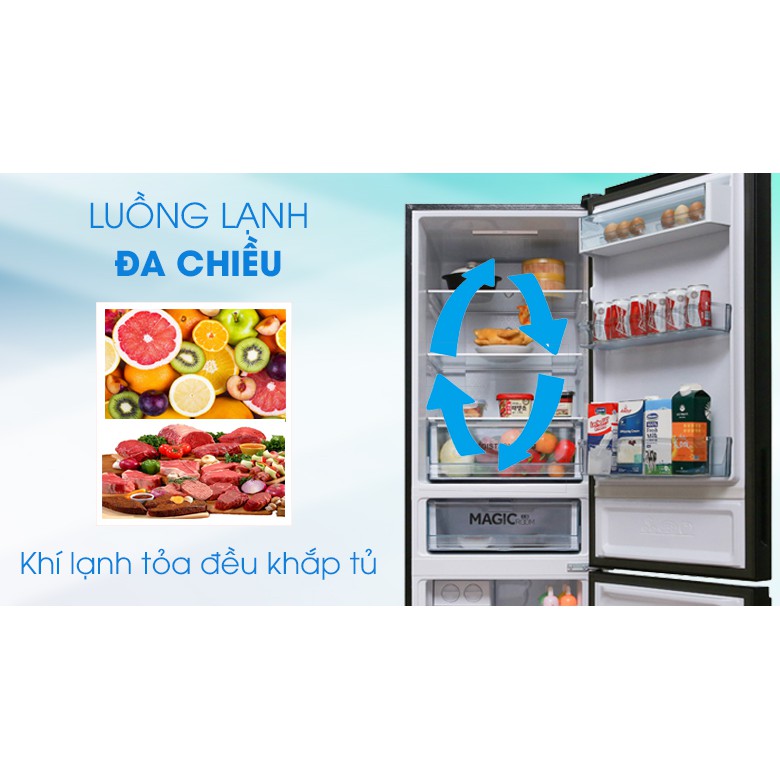 Tủ lạnh Aqua Inverter 324 lít AQR-IG378EB GB Mẫu 2019 (Miễn phí giao tại HCM-ngoài tỉnh liên hệ shop)