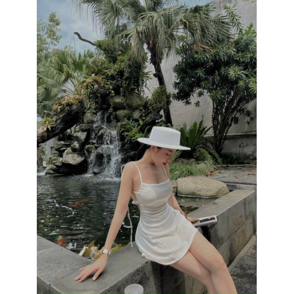 ĐẦM 2S  HỞ LƯNG 2 MÀU
