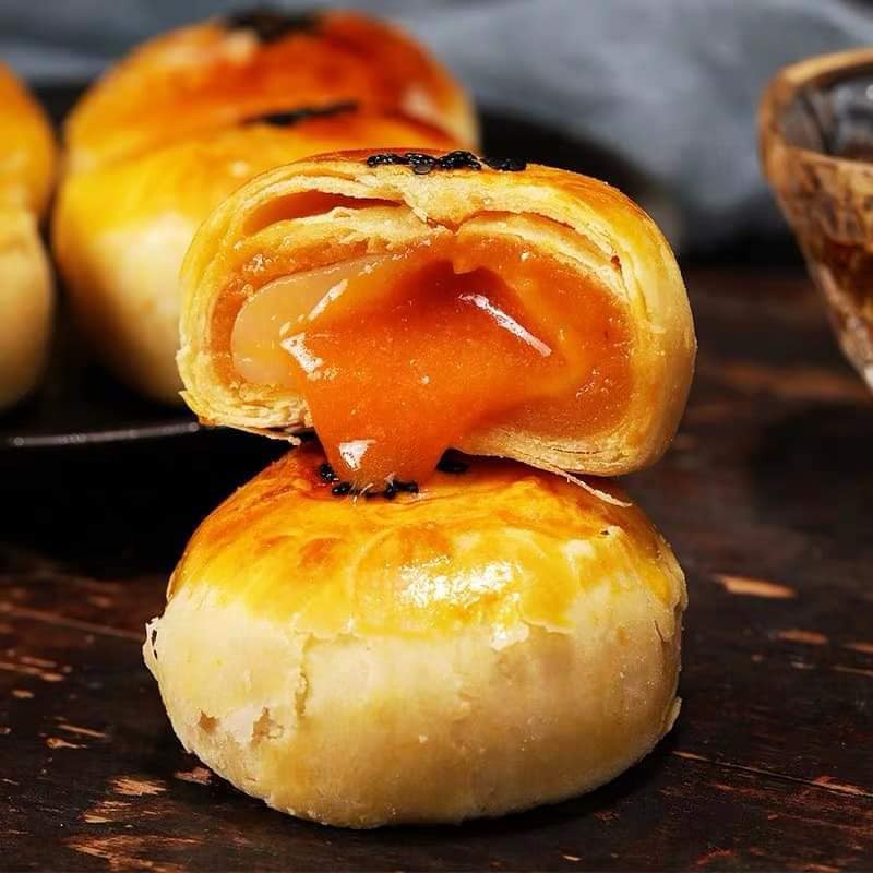 2 cái bánh pía Trứng muối tan chảy Đài Loan 105g
