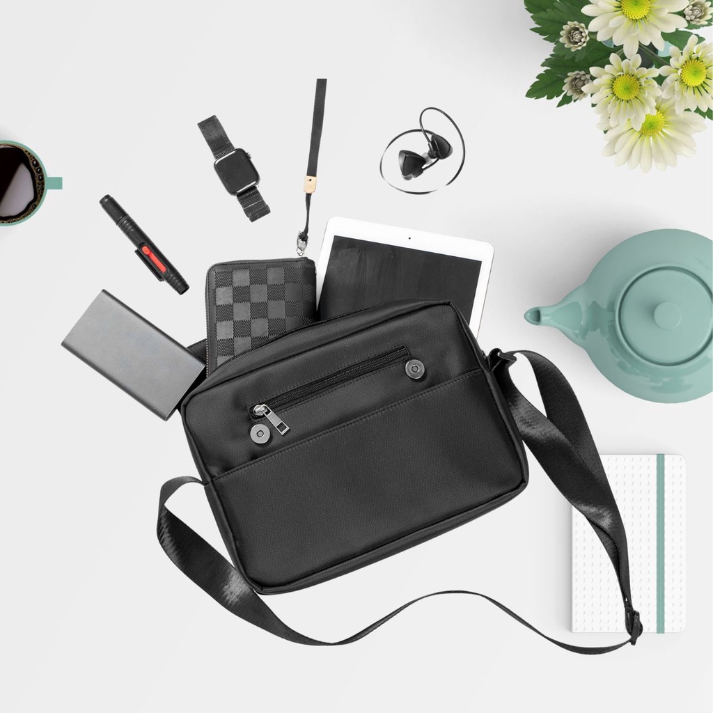 Túi đeo chéo messenger Ipad Zakomi  vải chống nước chống sốc kích thước lớn 28x20 cm - nảo hành 12 tháng