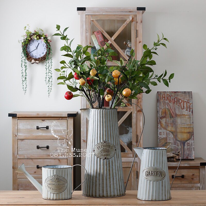 Bình Thiếc Cổ Điển - Phong Cách Bắc Âu Scandinavian - Decor Trang Trí Nhà Cửa