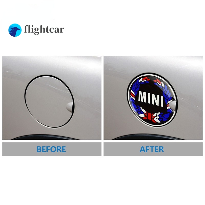 Miếng Dán 3D Trang Trí Nắp Bình Xăng Xe Hơi BMW Mini Cooper F55 F56 R55 R56 R60 R61