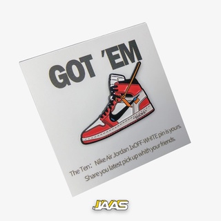 Ghim cài giày Jordan 1 x OW Chicago - Pin Sneakers