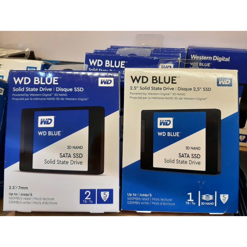 Ổ Cứng SSD 1TB 2TB WD Blue - 3D NAND 2.5 inch SATA 3 - Bảo hành 5 năm | BigBuy360 - bigbuy360.vn