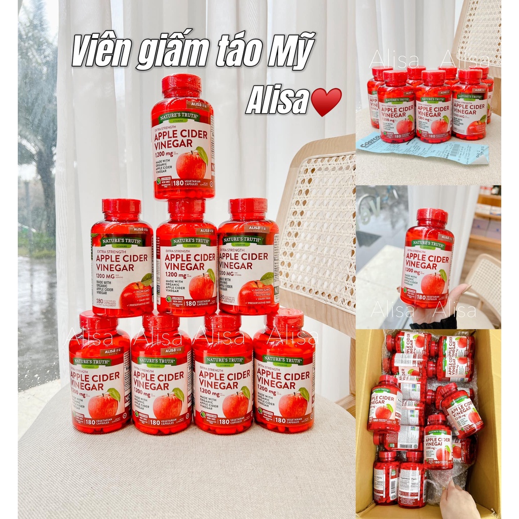 Viên giảm cân từ dấm táo Nature’s truth 180v của Mỹ- ALISA