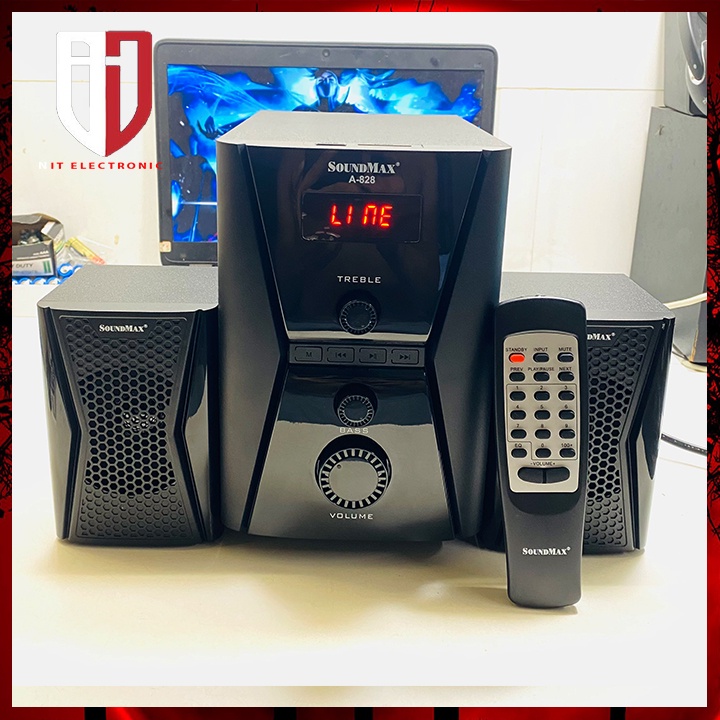 Loa máy vi tính taptop pc 2.1 SOUNDMAX A828 bluetooth chính hãng có dây để bàn loa nghe nhạc