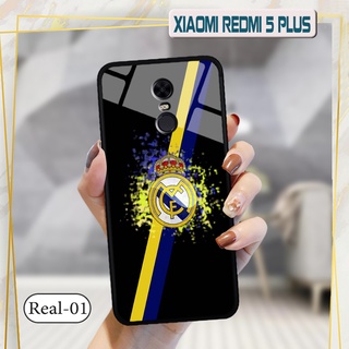 Ốp đội bóng Xiaomi Redmi 5 Plus - Lưng kính cường lực