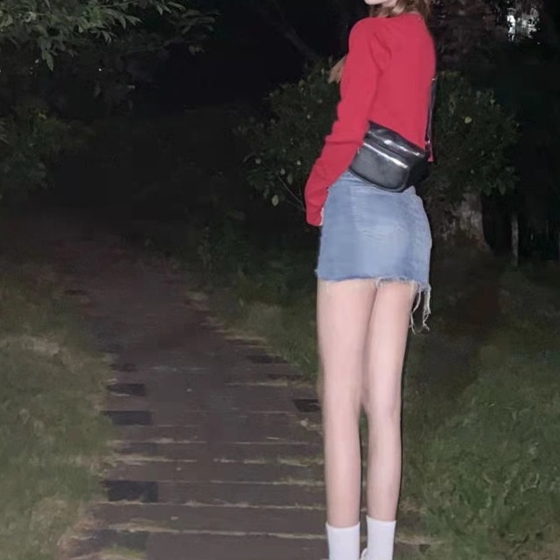 Chân váy jean COZOKC lưng cao dáng ôm hợp thời trang