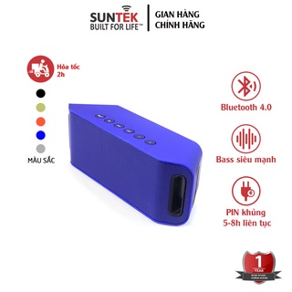 Loa Bluetooth Không Dây SUNTEK S204 (Xanh) - Công suất 10W nghe nhạc 5-8 giờ - Bảo hành 1 năm