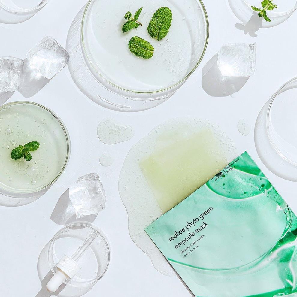 Mặt Nạ Lô Hội Dưỡng Da LA SENSE LOE CURE Green Ampoule Mask