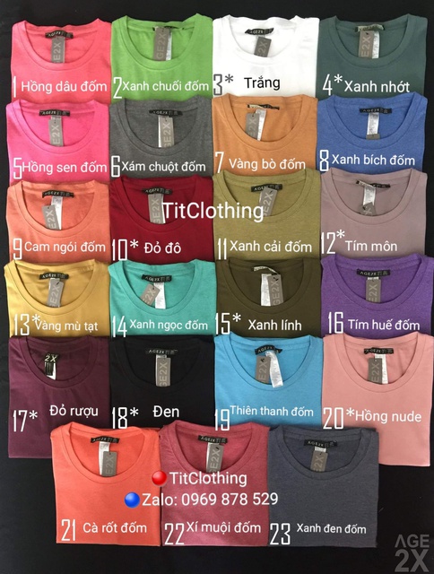 Áo thun trơn đốm nam nữ nhiều màu AGE2X | BigBuy360 - bigbuy360.vn