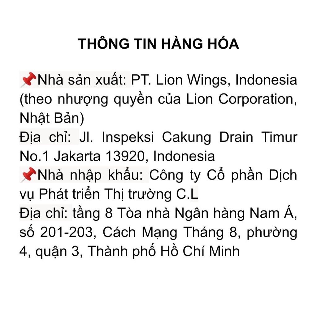 Kem đánh răng ZACT LION 190g Indonesia 🇮🇩 Dành cho người dùng cà phê / trà, hút thuốc tẩy ố vàng