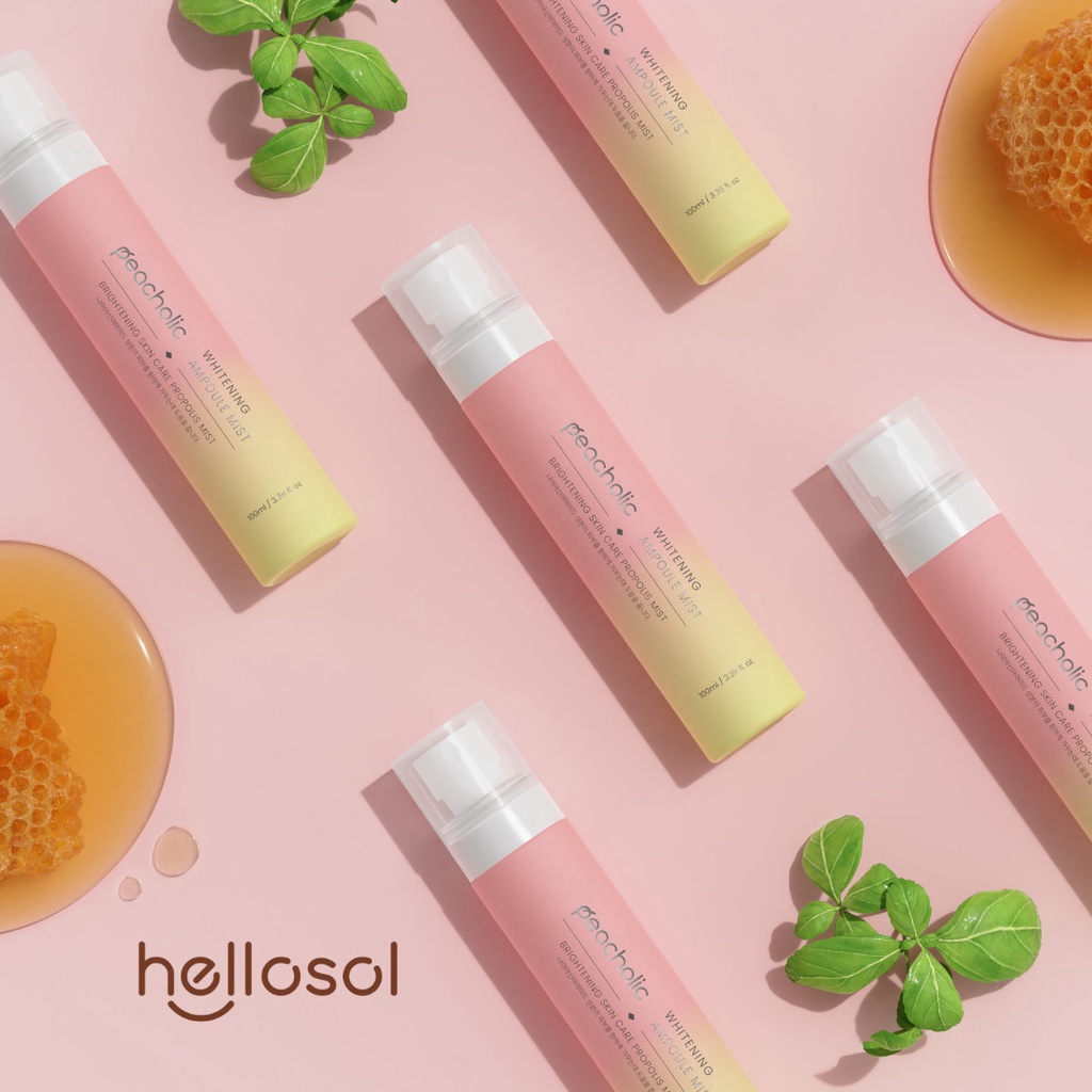 PC_008 Xịt khoáng dưỡng chất keo ong làm trắng+ phục hồi+ căng - Peacholic Whitening Ampoule Mist
