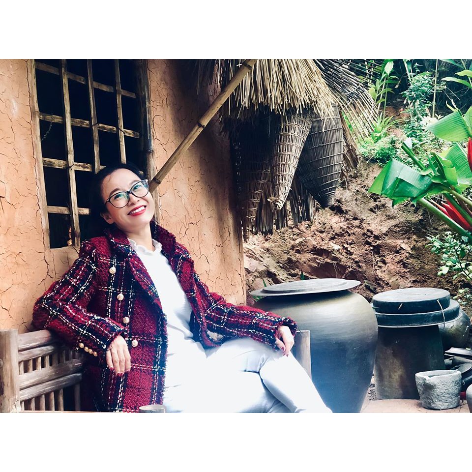 Set Dạ kẻ đỏ Zr xuất BLAZER+CHÂN VÁY khuy đồng-ORDER/ẢNH THẬT | BigBuy360 - bigbuy360.vn