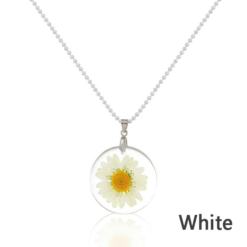 Dây chuyền mặt thủy tinh trong suốt độc đáo