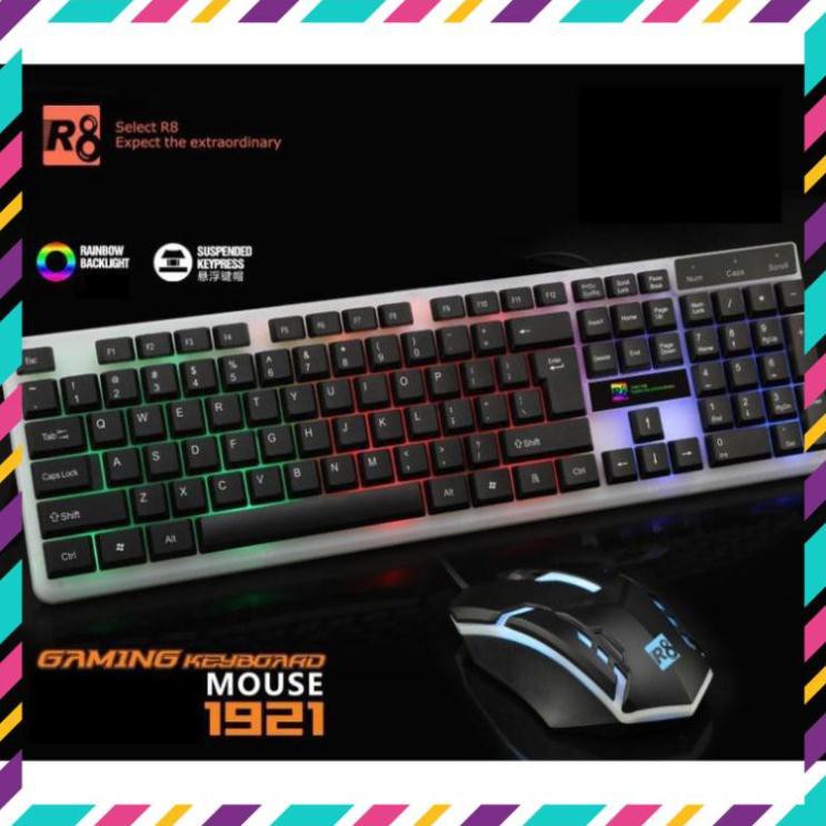 Bộ bàn phím chuột keyboard Mouse Gaming R8 1921 Led