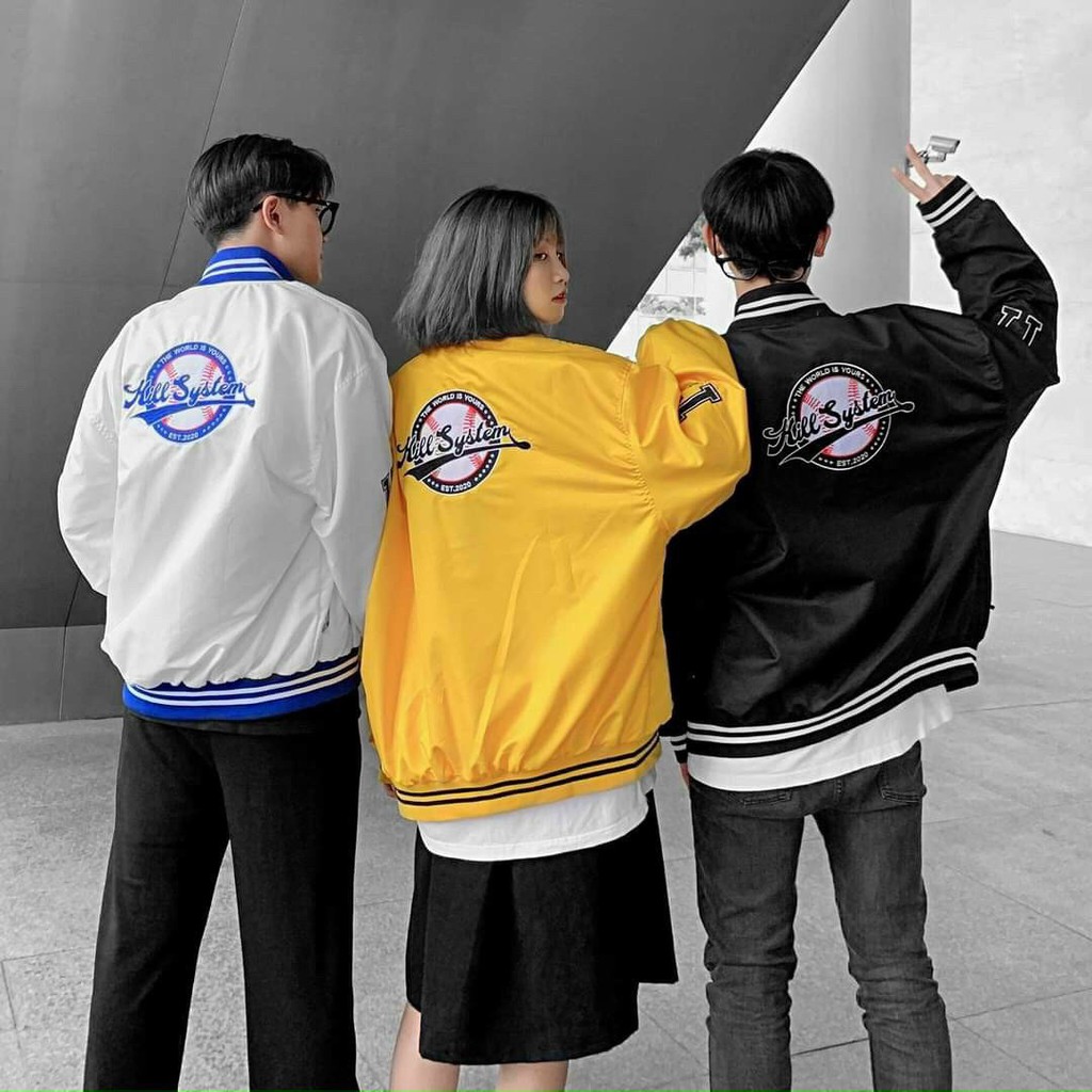 Áo Khoác Bomber Jackets - Áo Khoác Dù 2 Lớp Unisex Nam Nữ KILL SYSTEM Form Rộng Ulzzang KUN