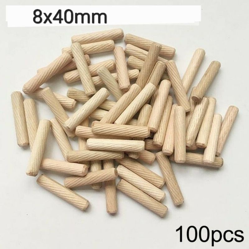 Chốt gỗ decor chuồng hamster, lồng hamster kích thước 8*40mm