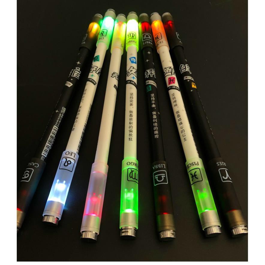 Bút Quay Bút quay nghệ thuật 12 Cung Hoàng Đạo - Có Đèn Led Siêu Sáng - Pen Spinning