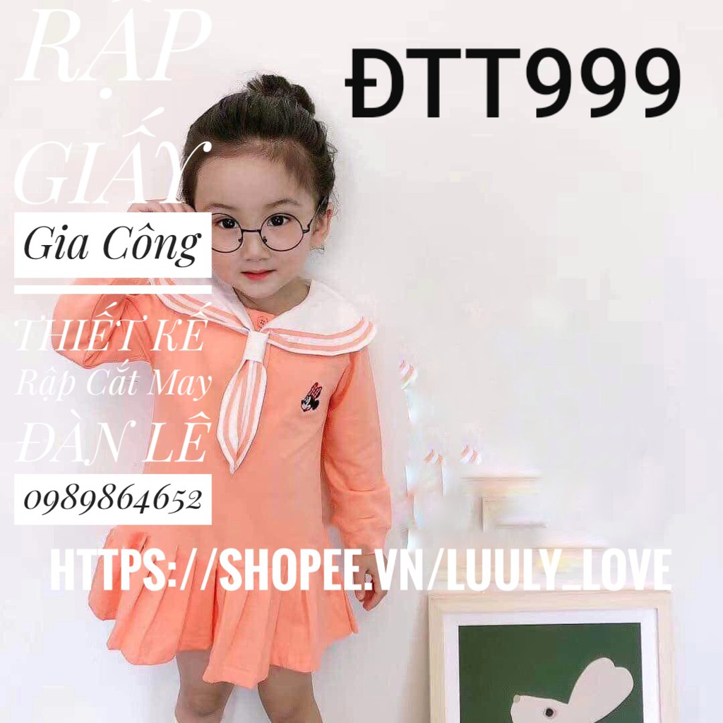 Rập giấyB377_ Rập giấy bộ mặc nhà cho bé yêu(1t-12t)