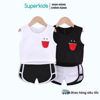 Bộ hè cho bé bộ ba lỗ mặt cười 8-18kg QATE682