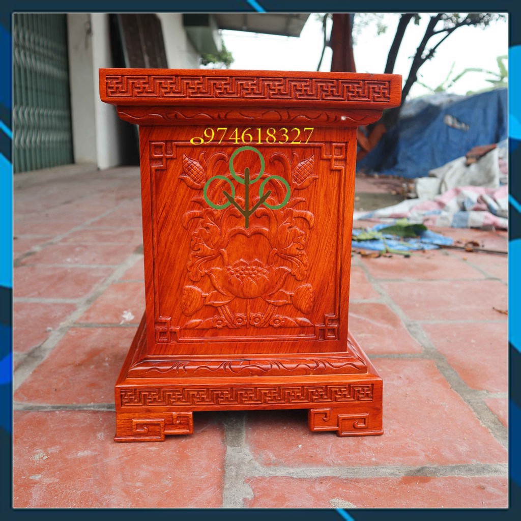 Đôn chân loa gỗ hương kê đồ phong thủy hàng cao cấp cao 40cm | BigBuy360 - bigbuy360.vn