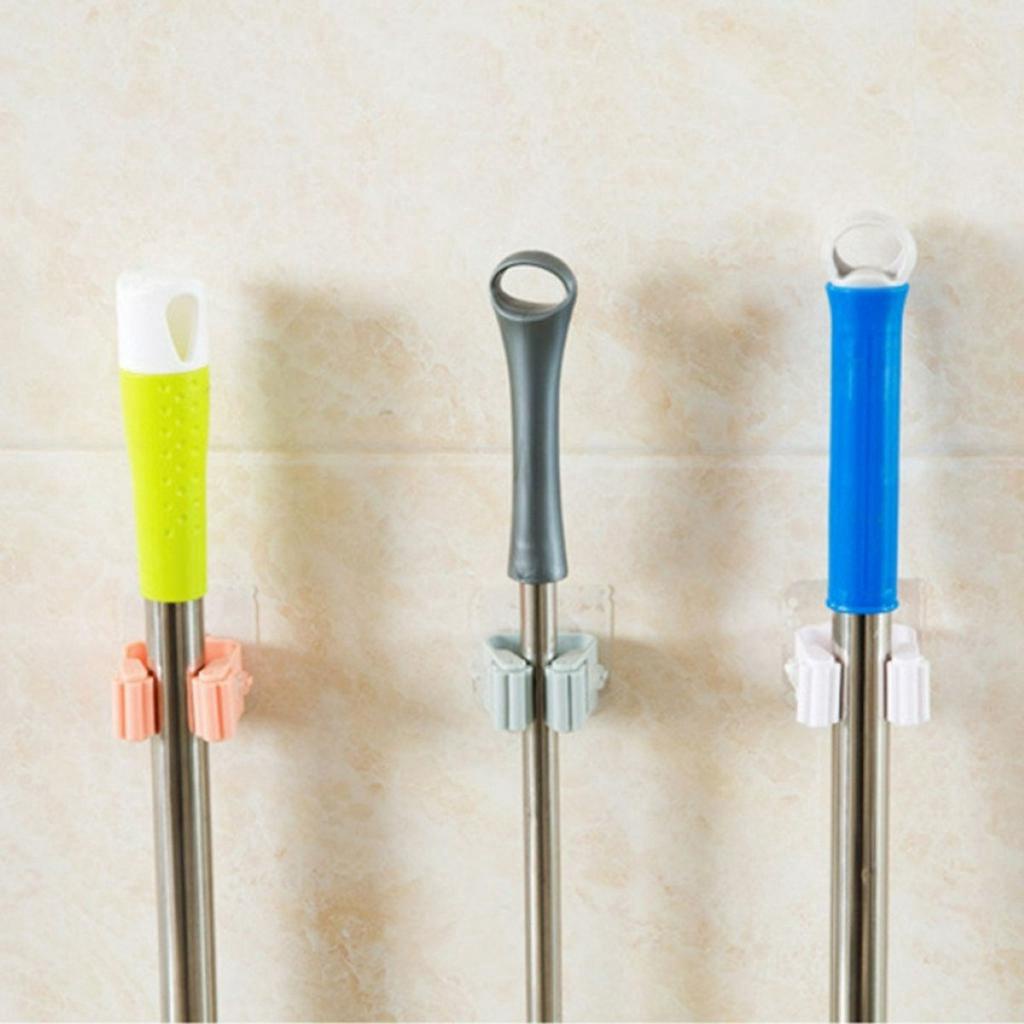 [HCM] GIÁ TREO CHỔI, CÂY LAU NHÀ, DÙ DÁN TƯỜNG ĐA NĂNG TIỆN LỢI