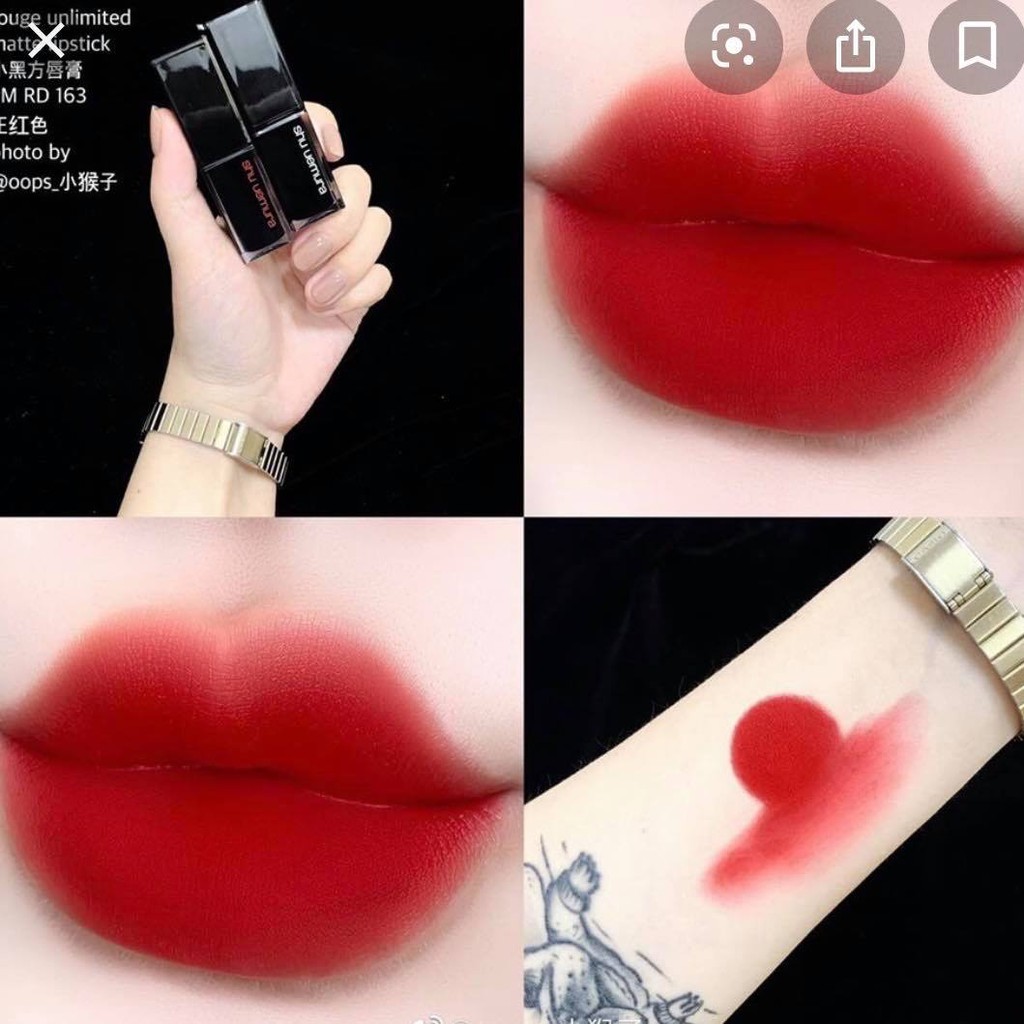 Son Shu Uemura vỏ đen màu  585, 163, 570, 342, 144