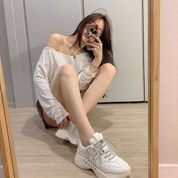 GIÀY SNEAKER MLB KOREA NY YANKEES TRẮNG - GIÀY THỂ THAO UNISEX NAM NỮ - HÀNG CÓ SẴN