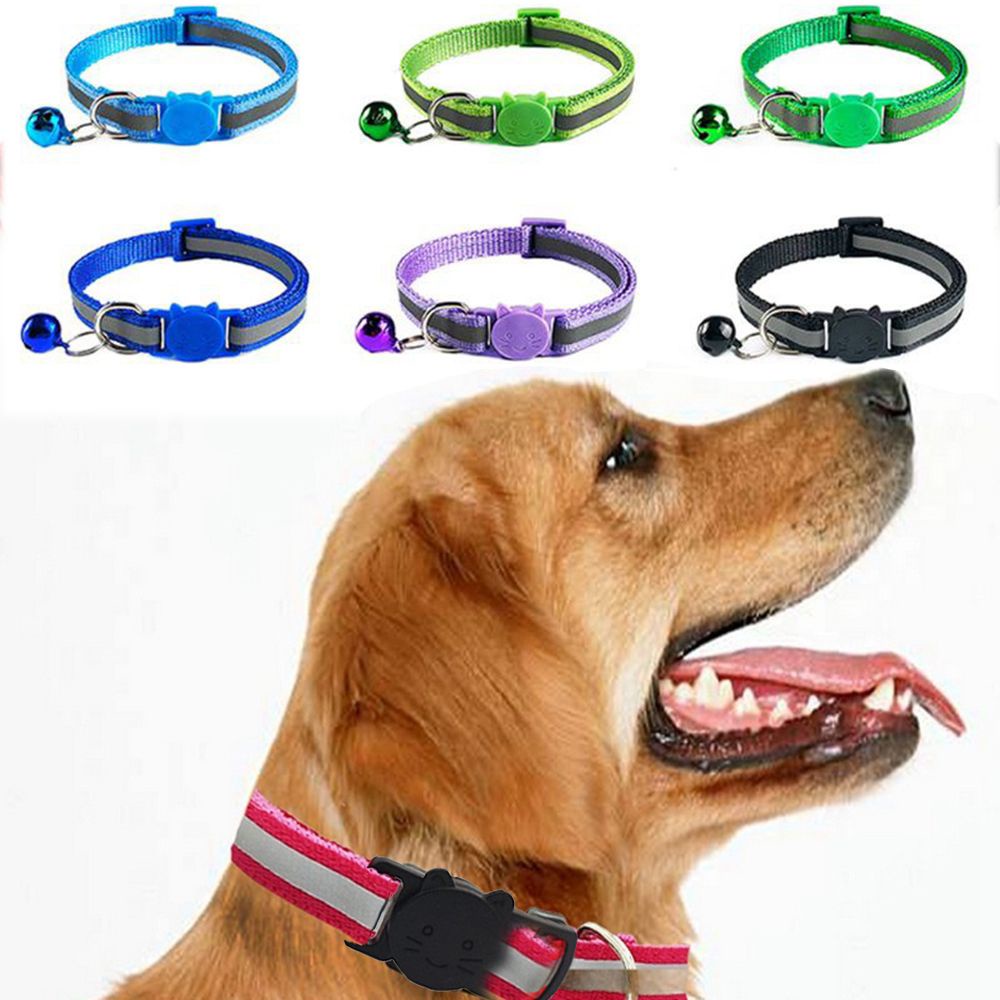 Vòng cổ nylon an toàn có chuông dễ thương có thể điều chỉnh cho thú cưng