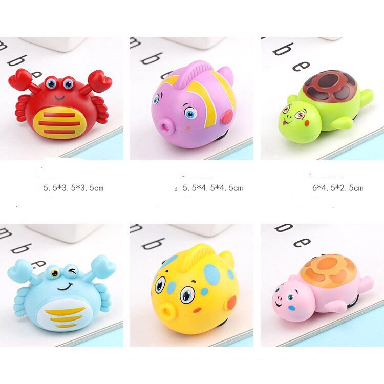 Động vật biển chạy cót xinh xắn cho bé yêu - xe thú chạy đà -  Smart Baby