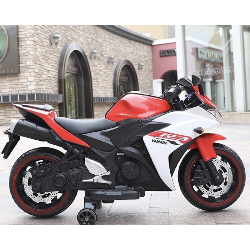 Xe máy điện cho bé R3 ,xe moto 3 bánh cao cấp ga tự động có nhạc ,đèn led bánh xe
