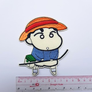 Sticker vải, patch ủi cu Shin 407