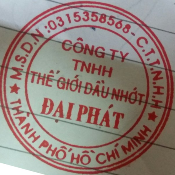 Cty Thế Giới Dầu Nhớt Đại Phát