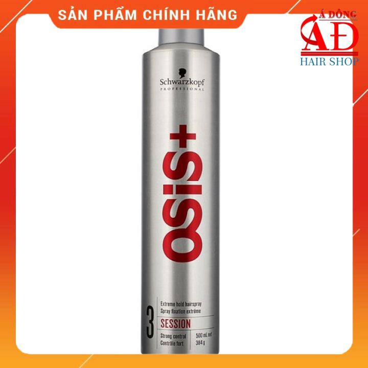 [Chính hãng] [Siêu rẻ] Gôm xịt tóc giữ nếp cứng Schwarzkopf OSiS + 3 Session Extreme Hold Hairspray 300ml