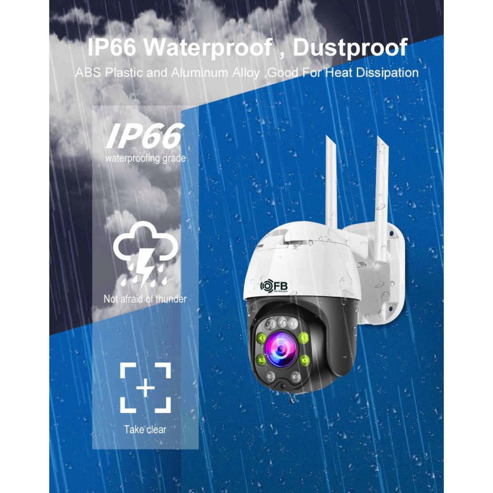 [FREESHIP] Camera IP Ngoài trời FB-Link Full HD (Yoosee - Ban đêm có màu) + Adapter CHÍNH HÃNG