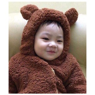 Áo gấu cho bé từ 1 đến 3 tuổi