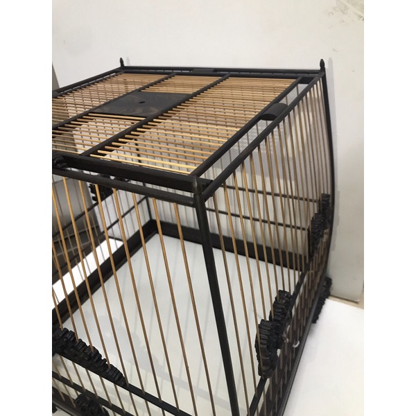 Lồng Thái Vuông Đấu Gỗ Mun Hoa full phụ kiện kích thước 31;37;41